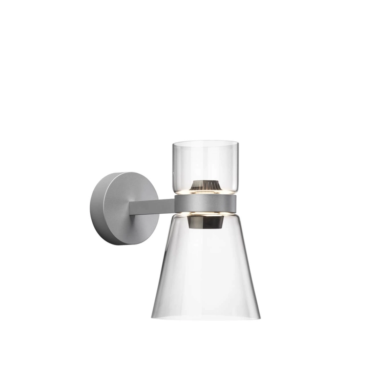 Wall light NOCTURNE WALL CONE Silver FLOS