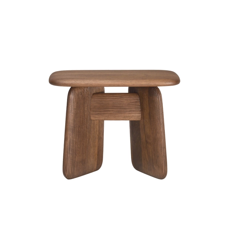 Tabouret STONEHENGE H 34,5 Noyer ZANAT