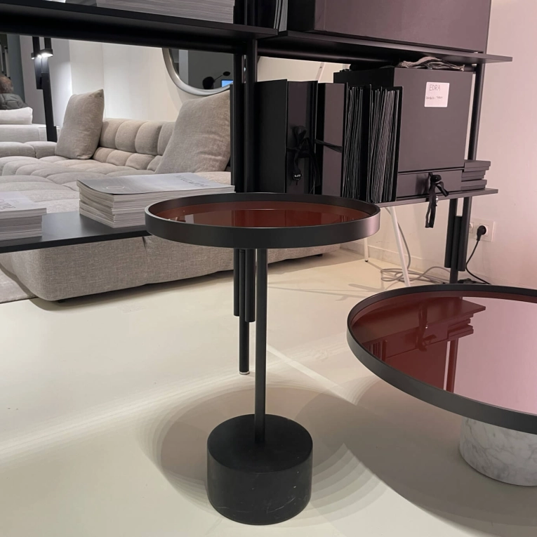 Coffee Table 9 Marquina Marble / Brick Red CASSINA