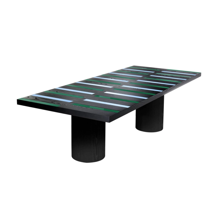 Table RIGA-RIGA 260x100 Noir ZANOTTA