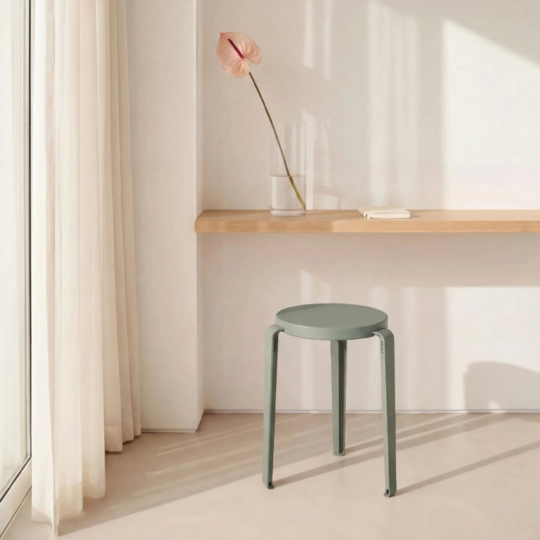 Tabouret LOU CHROMA Gris Eucalyptus TIPTOE
