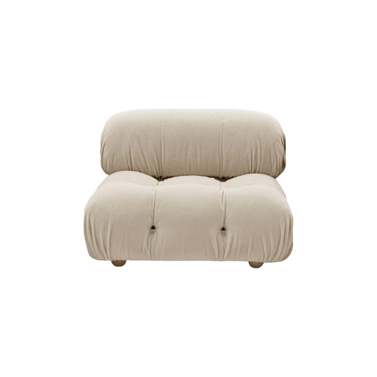 CAMALEONDA module simple Velours Licata Naturel B&B ITALIA