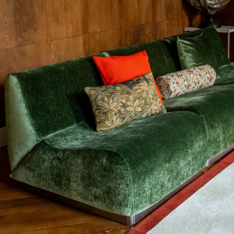 Canapé ROTONDO Velours Vert Olive THE SOCIALITE FAMILY