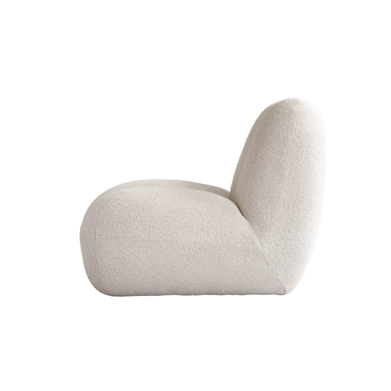 Easy chair TOE CHAIR Off white bouclé 101 COPENHAGEN