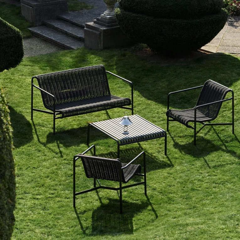 Outdoor Sofa PALISSADE CORD Lounge Sofa Iron Red HAY