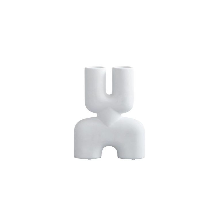 Vase COBRA DOUBLE mini Bone white 101 COPENHAGEN