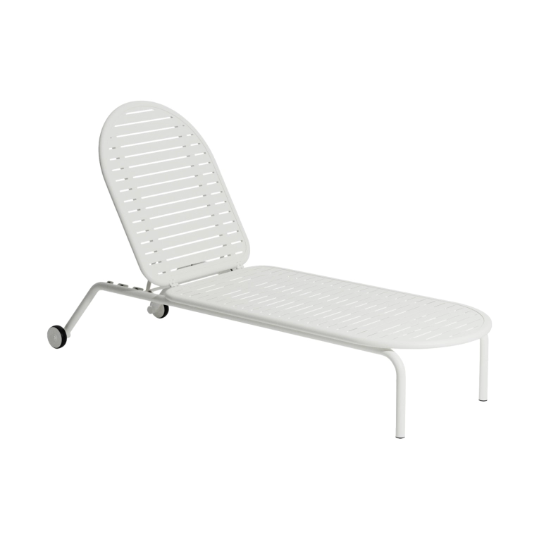 Outdoor Bench and Sunlounger WEEK-END Sunbed White PETITE FRITURE