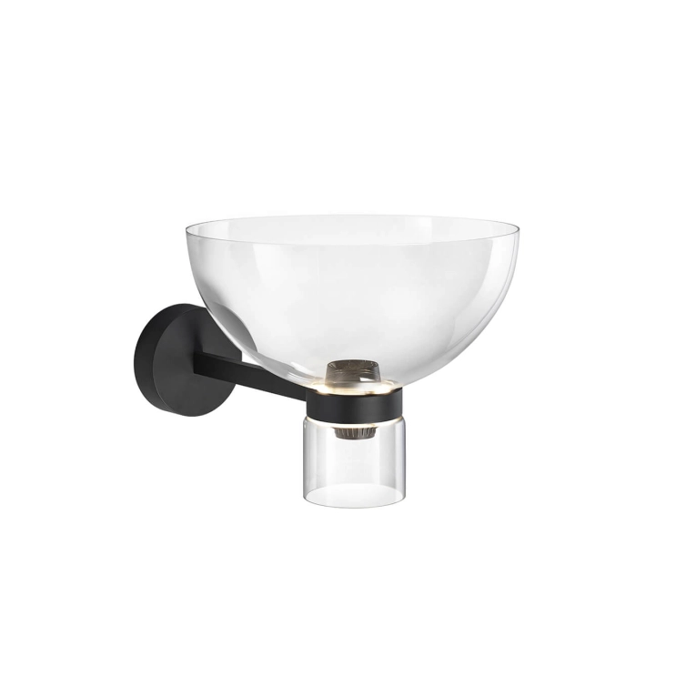 Wall light NOCTURNE WALL BOWL Black FLOS
