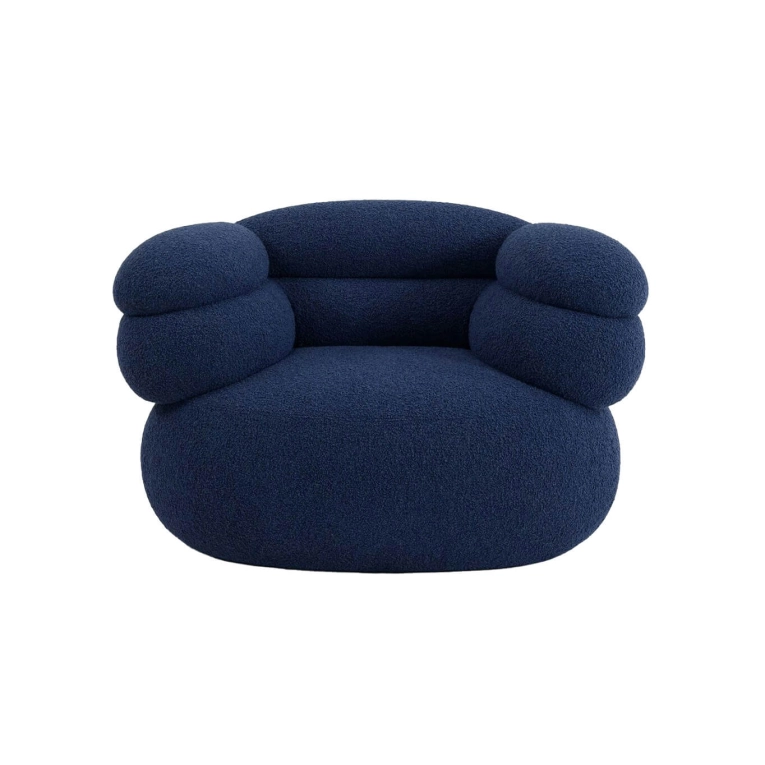 Easy chair BIBONI Solid Sublime Navy KNOLL