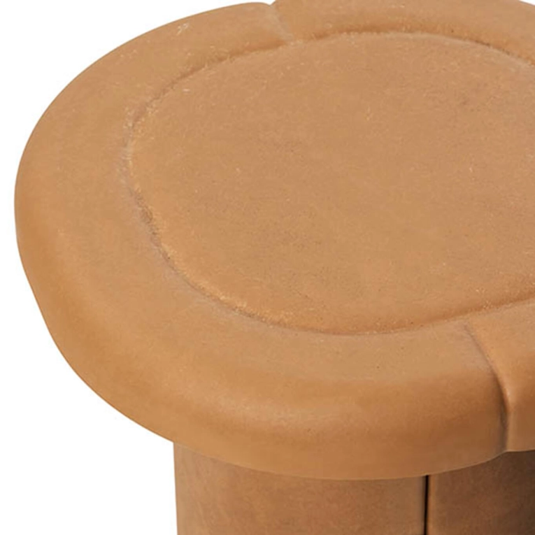 Table d'appoint guéridon ALDER Terracotta MATER