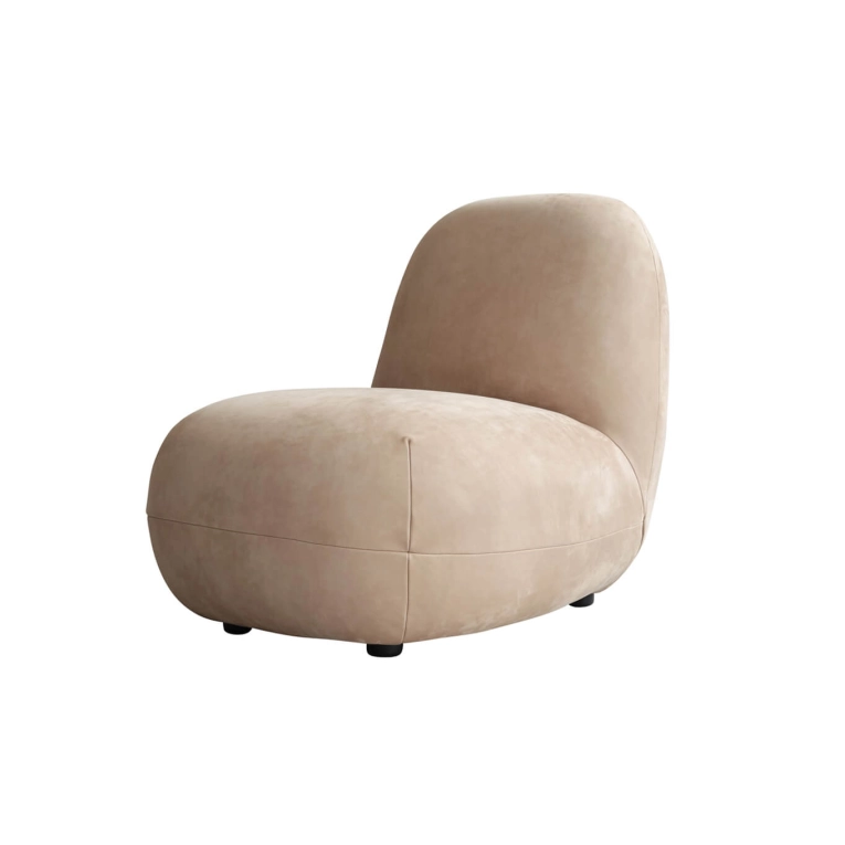 Easy chair TOE CHAIR FLAT Nubuck 101 COPENHAGEN