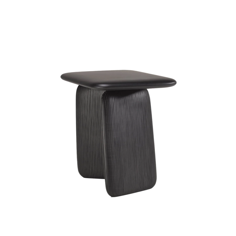 Tabouret STONEHENGE H 34,5 Érable noir ZANAT