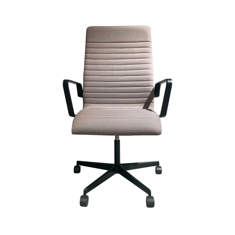 OXFORD Tissu Steelcut Gris / Piètement Noir FRITZ HANSEN