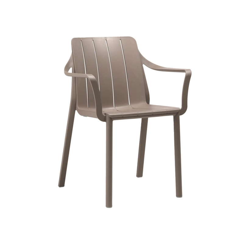 Chaise extérieure TIBERINA avec accoudoirs Tortora NARDI