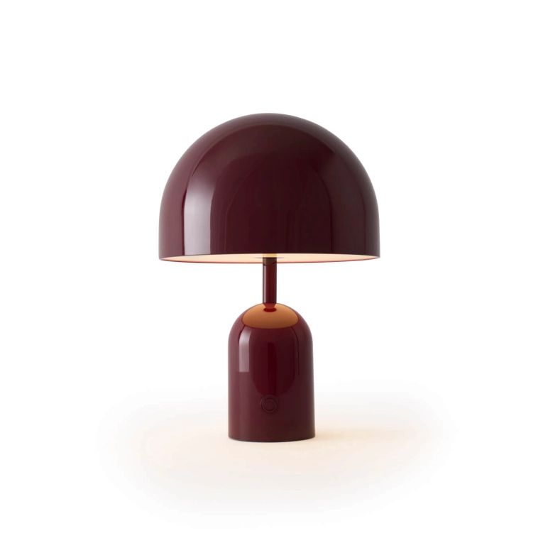 Lampe sans fil BELL PORTABLE Bordeaux TOM DIXON