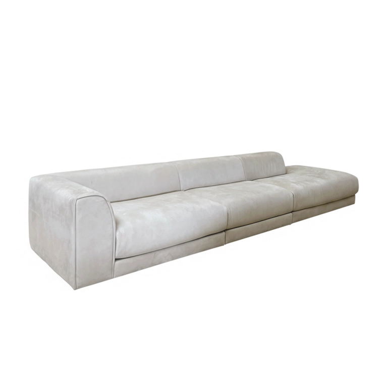 RAFAEL Cuir Nubuck Beige MINOTTI