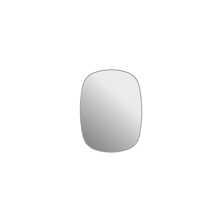 Miroir MIROIR FRAMED SMALL Gris MUUTO