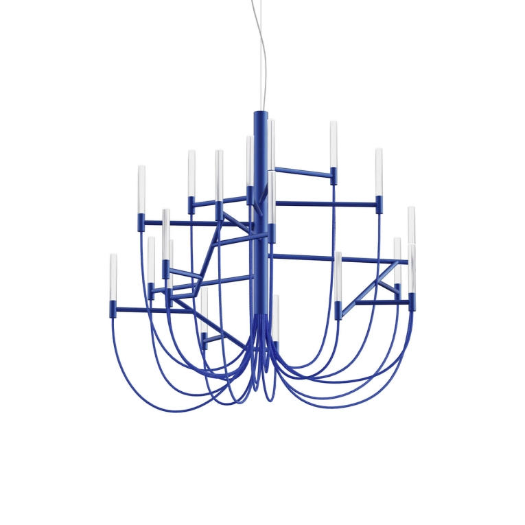 Suspension ALLUMETTE L Bleu FOSCARINI