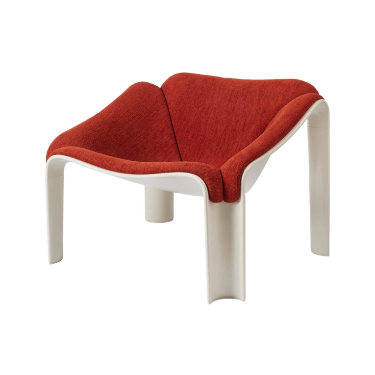 F300 Chenille Alouette rouge 006 / Blanc Albâtre GUBI