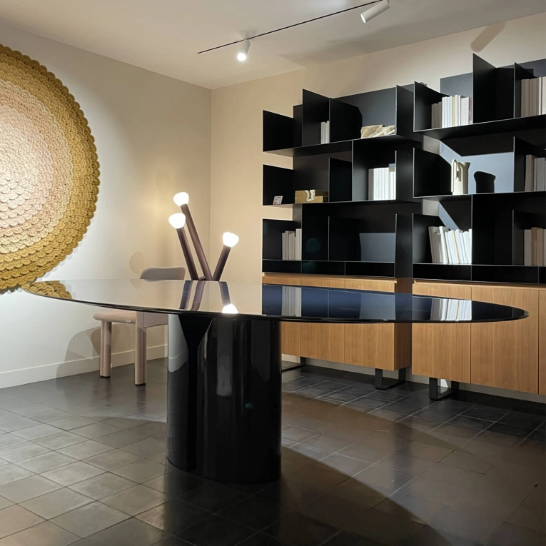 Dining Table NVL Navy Blue MDF ITALIA