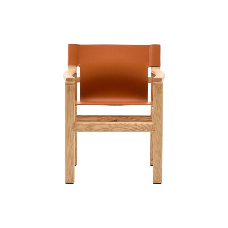 JAN Frêne naturel / Cuir Marron KAVE HOME