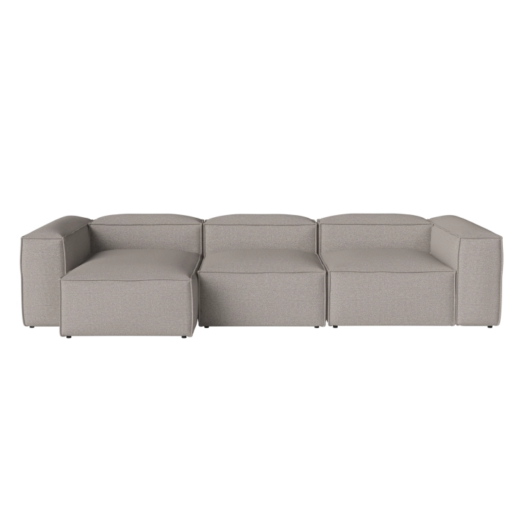 Canapé COSIMA Chaise Longue Gauche 340x120 Monza Grey-White BOLIA