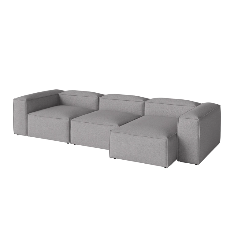 Canapé COSIMA Chaise Longue Droite 340x120 Monza Light Grey BOLIA