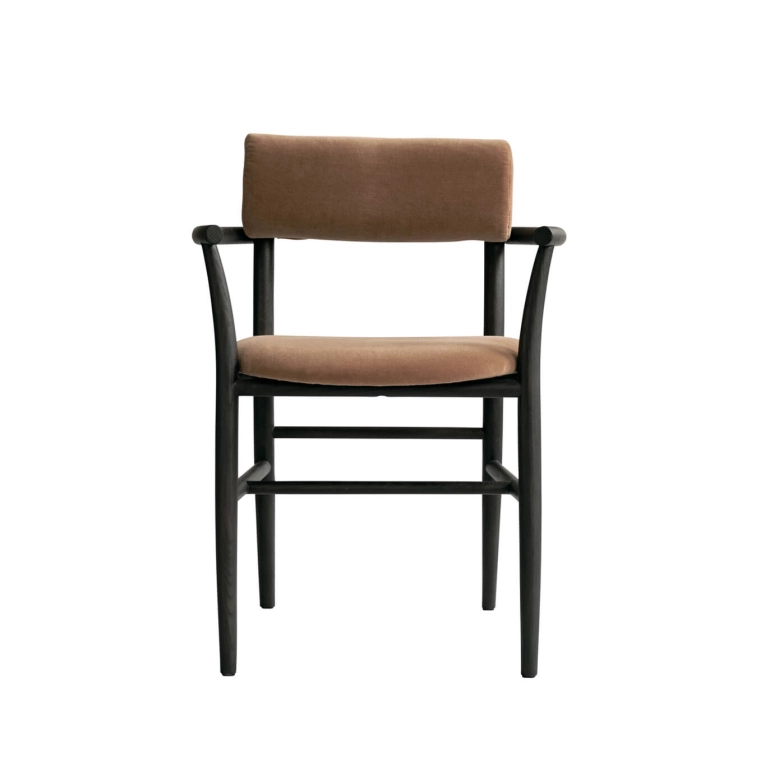 Dining Chair NAMA avec accoudoirs Desert/Coffee black oak 101 COPENHAGEN