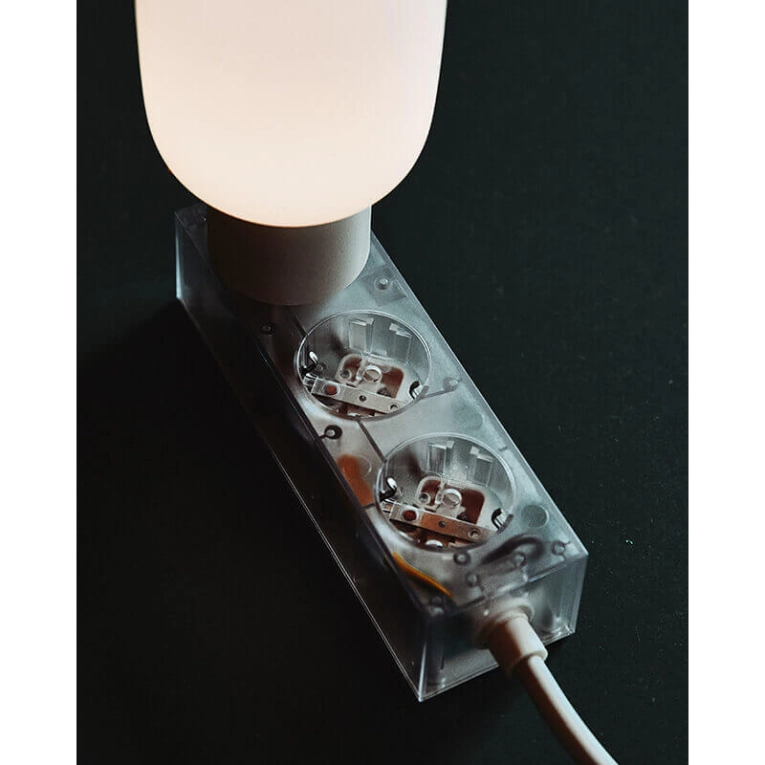 Multiprise POWER 2 m Transparent PEDESTAL