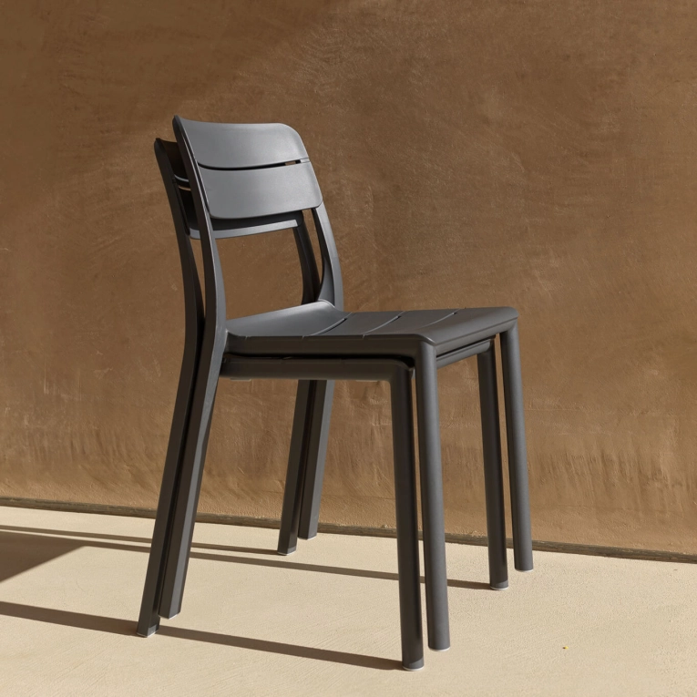 Chaise extérieure CASSIA BISTROT Anthracite NARDI