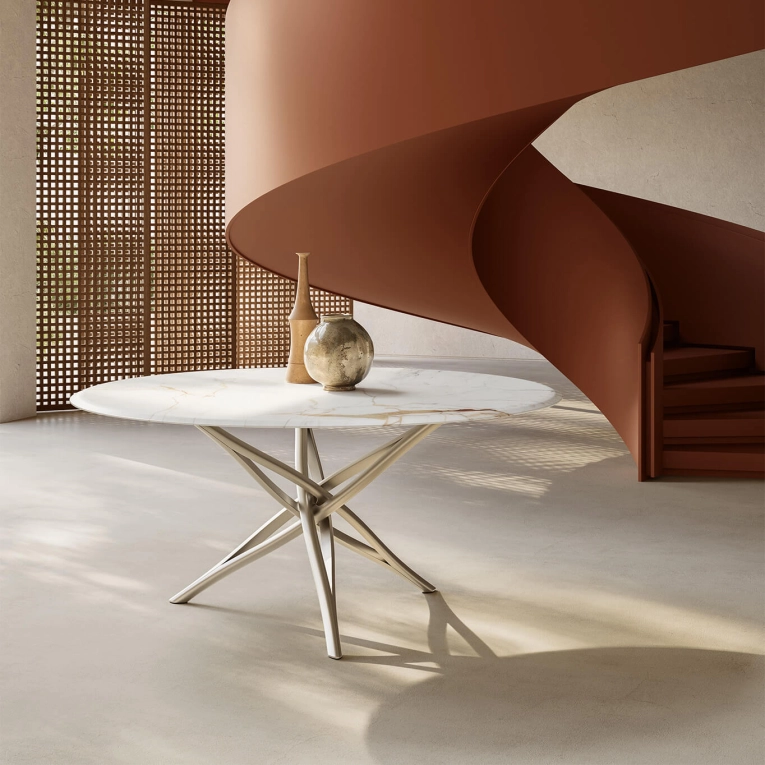 Dining Table SK TABLE Calacatta marble MDF ITALIA