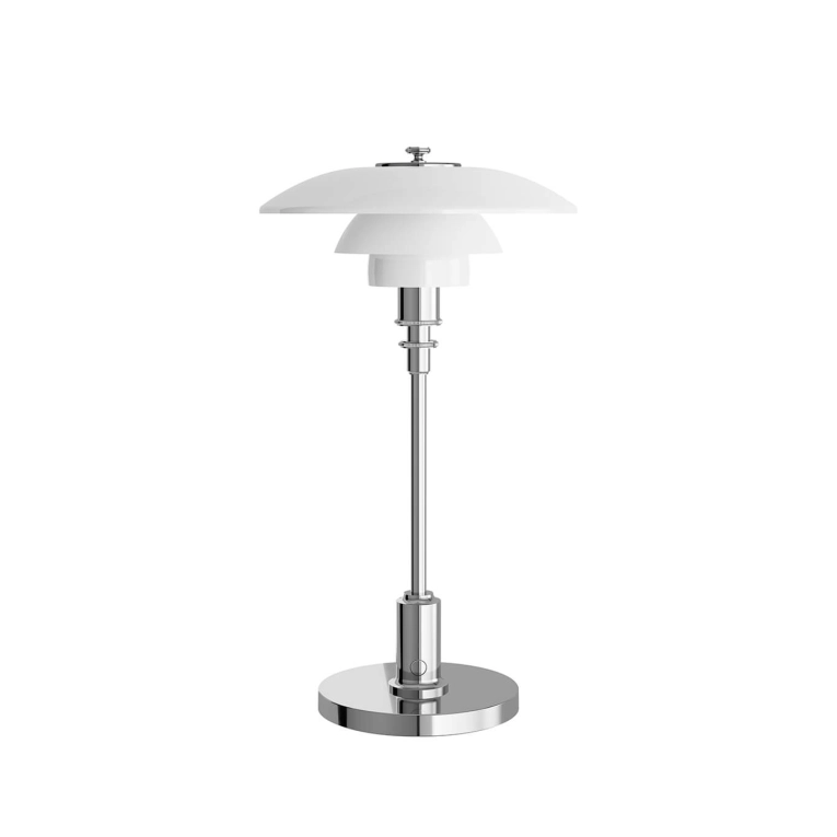 Portable Lamp PH 2/1 PORTABLE  High lustre chrome LOUIS POULSEN
