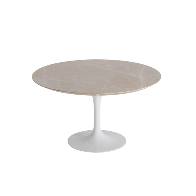 Coffee Table SAARINEN Emperador Light High-gloss marble KNOLL