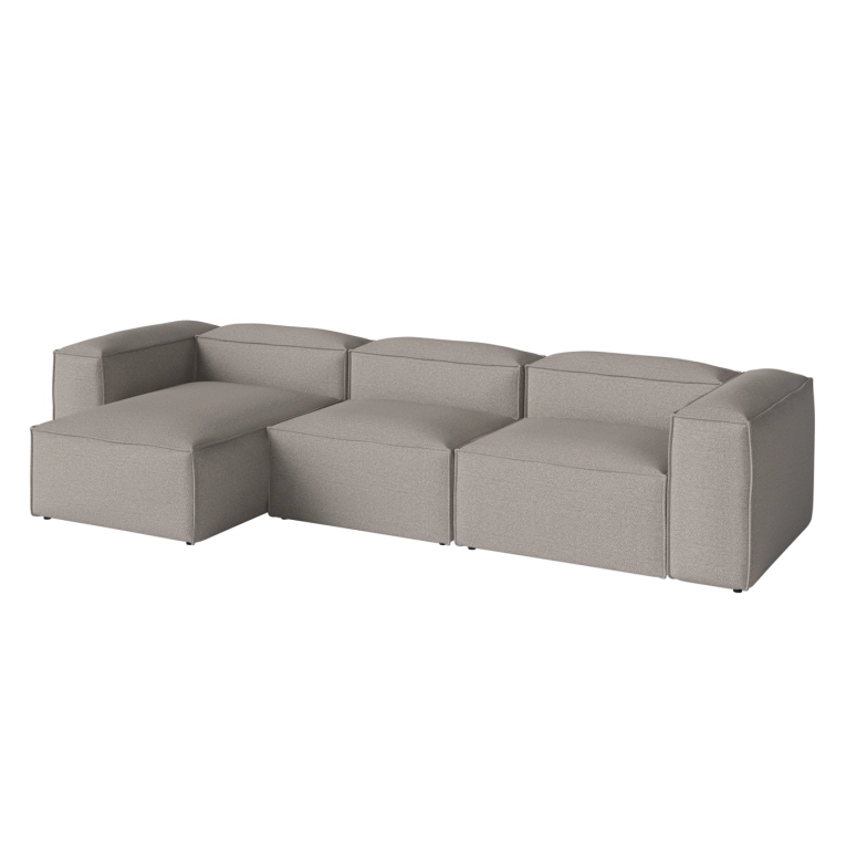 Canapé COSIMA Chaise Longue Gauche 340x100 Grey-White BOLIA