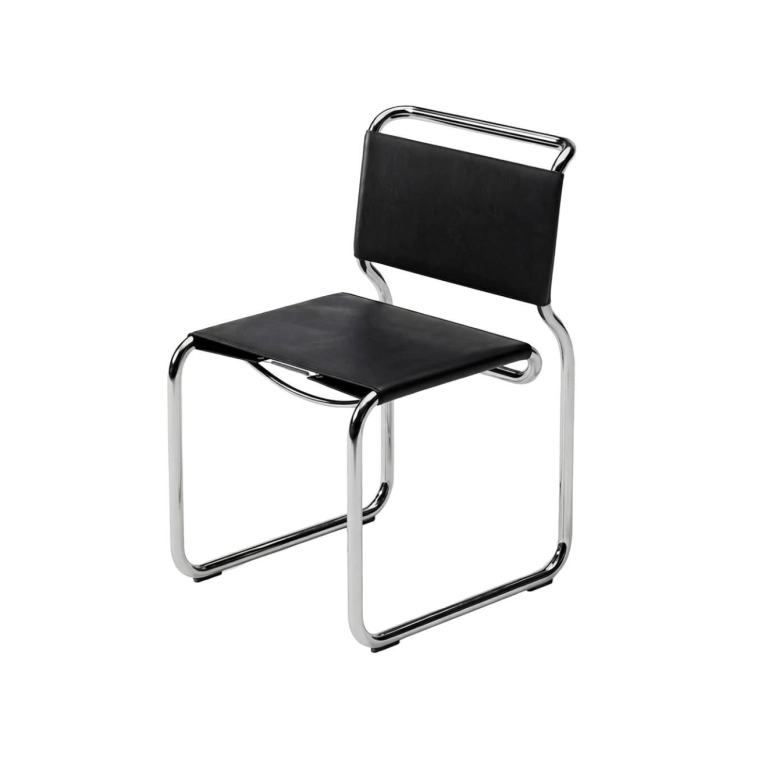 Chaise CH66 Cuir Noir KARAKTER X CASSINA