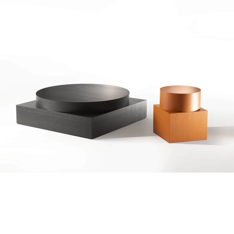 Table d'appoint guéridon ZYMMO Caramel ZANOTTA