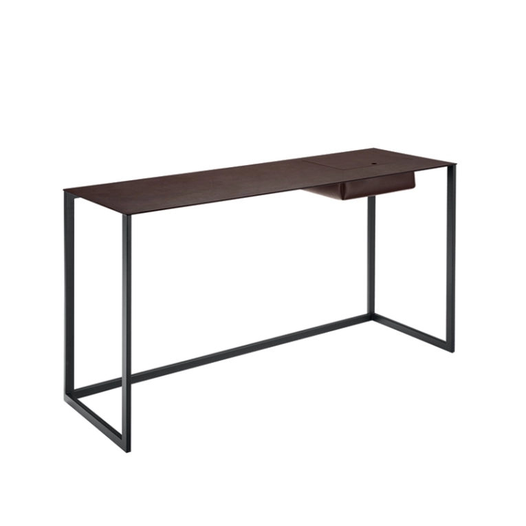 Bureau CALAMO Piètement graphite ZANOTTA