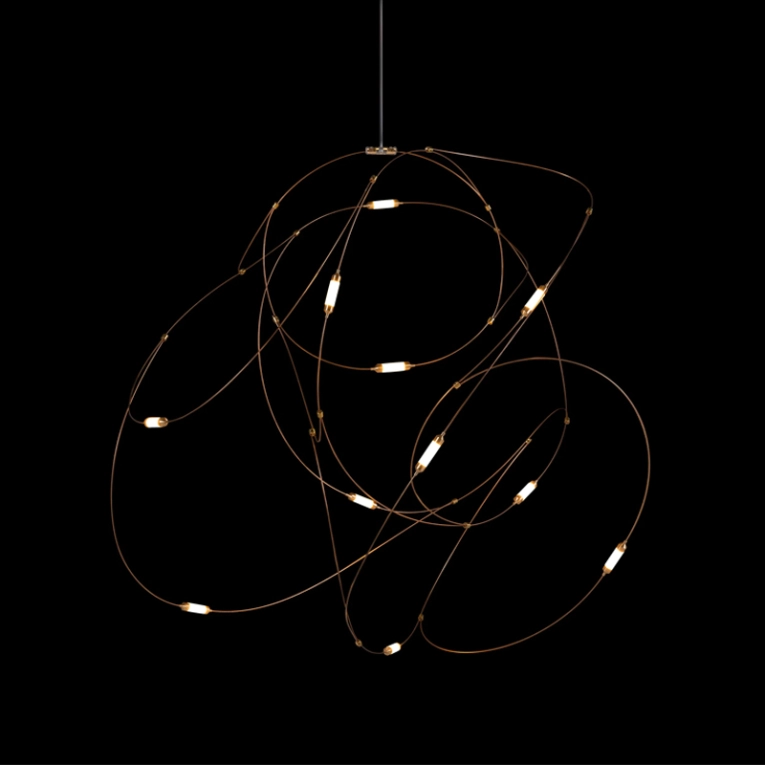 Suspension FLOCK OF LIGHT 11 Bronze MOOOI