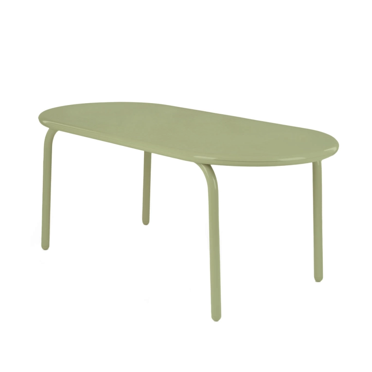 Dining Table Groove Obround Moss TOM DIXON