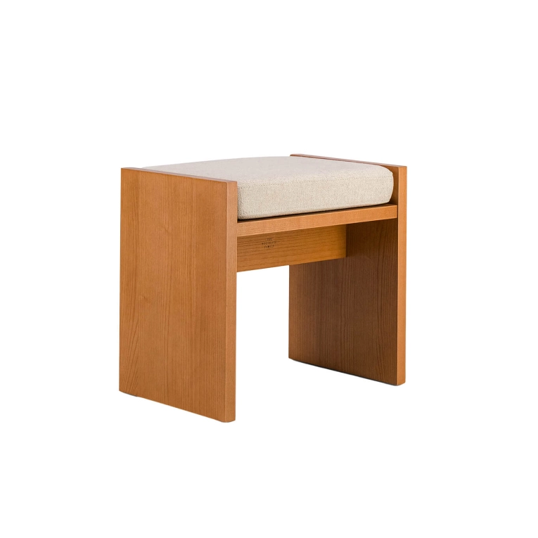 Tabouret CHIESA Beige Texturé THE SOCIALITE FAMILY