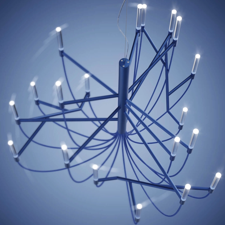 Suspension ALLUMETTE L Bleu FOSCARINI