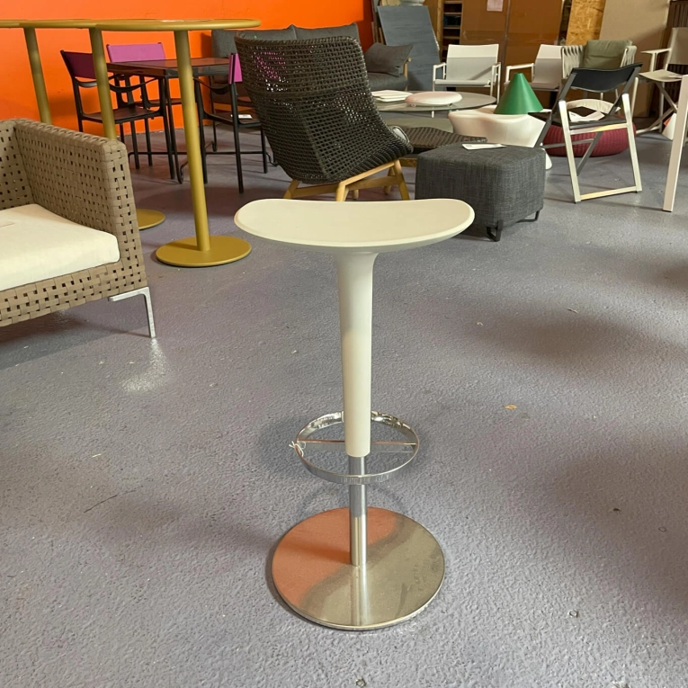 Tabouret haut BABAR Blanc/Blanc ARPER