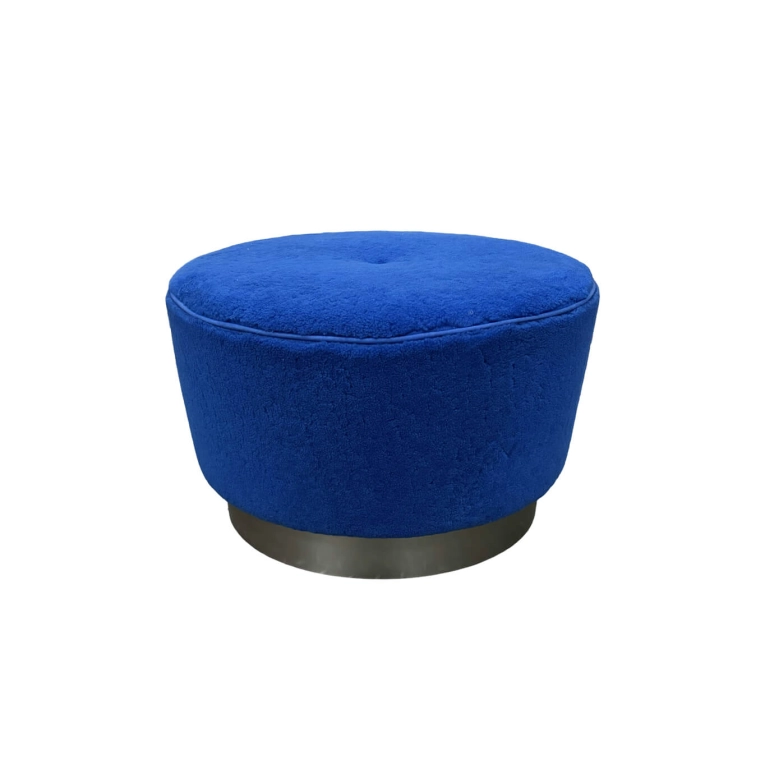Pouf ANAIS Bleu BAXTER MADE IN ITALY