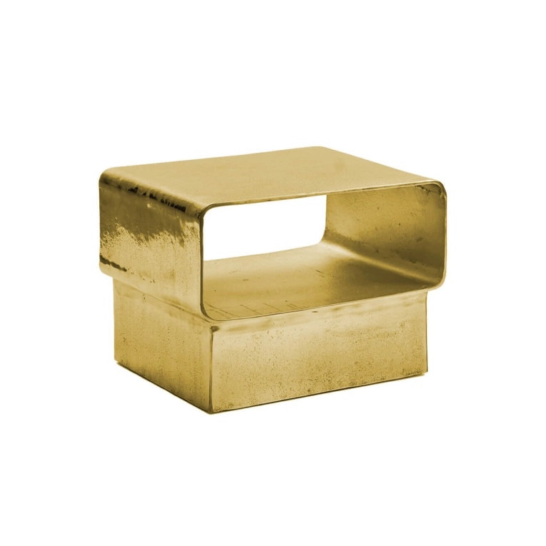 Table d'appoint guéridon KIRA 46 Gold GERVASONI