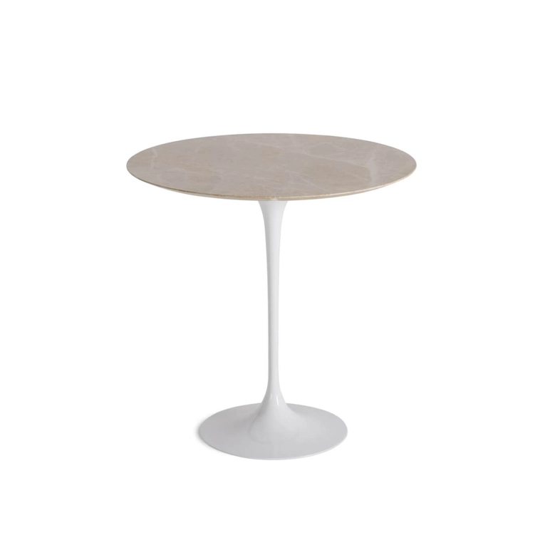 Side Table SAARINEN Emperador Light satin-finish marble KNOLL