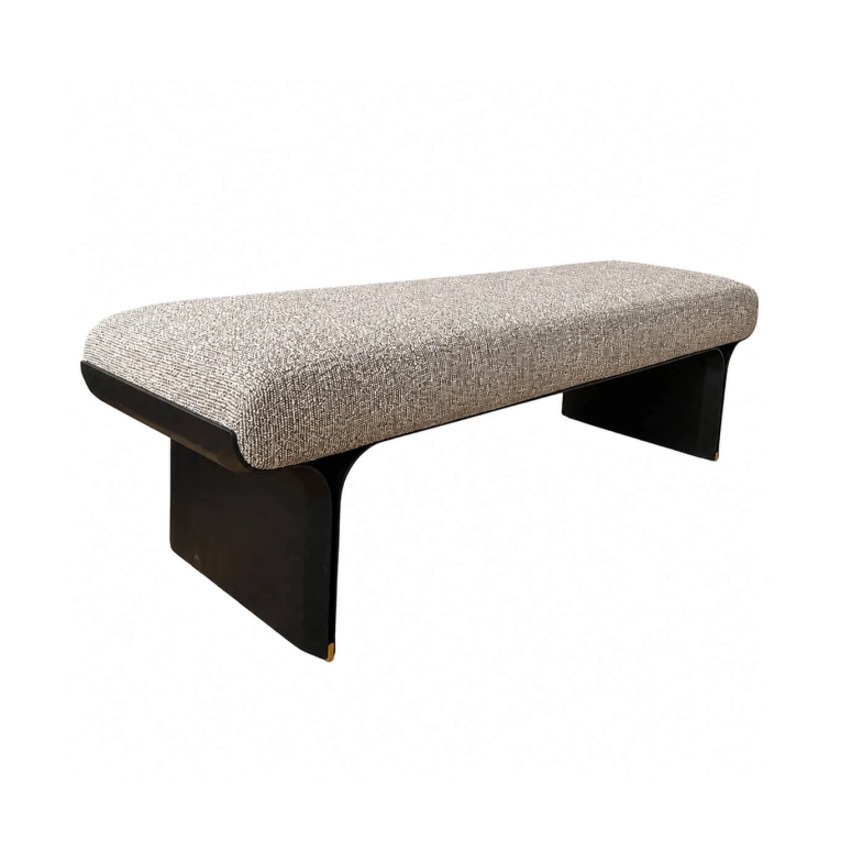Designer Bench STAMI Wonder Bronze 001 fabric GALLOTTI & RADICE