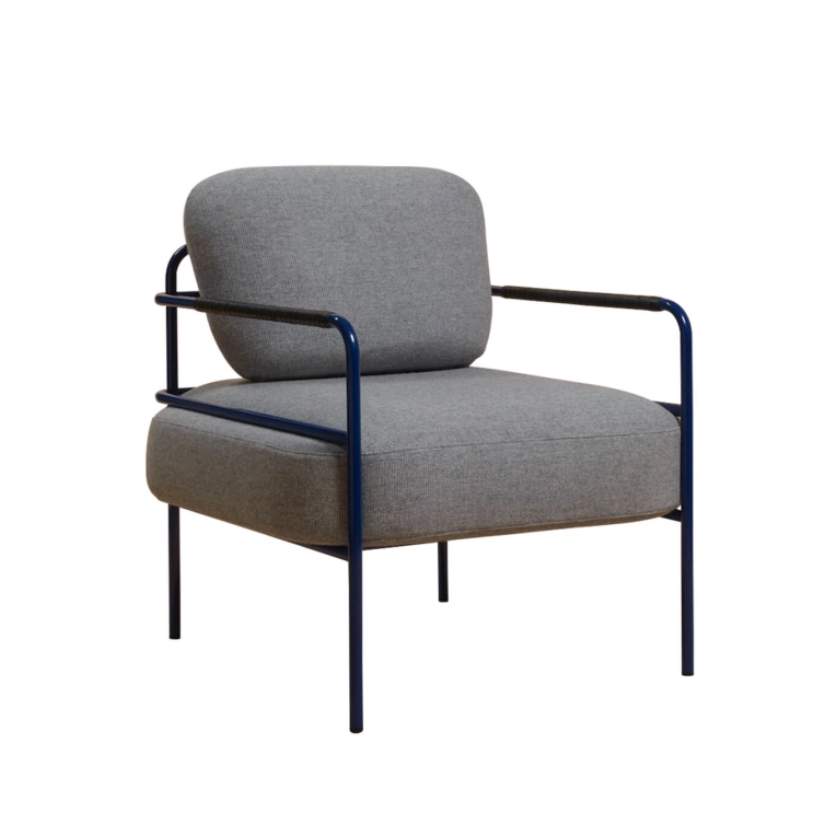 Fauteuil LAIME 42 Bleu saphir/ Arpin natté foncé NOMA