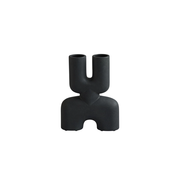 Vase COBRA DOUBLE mini Black 101 COPENHAGEN