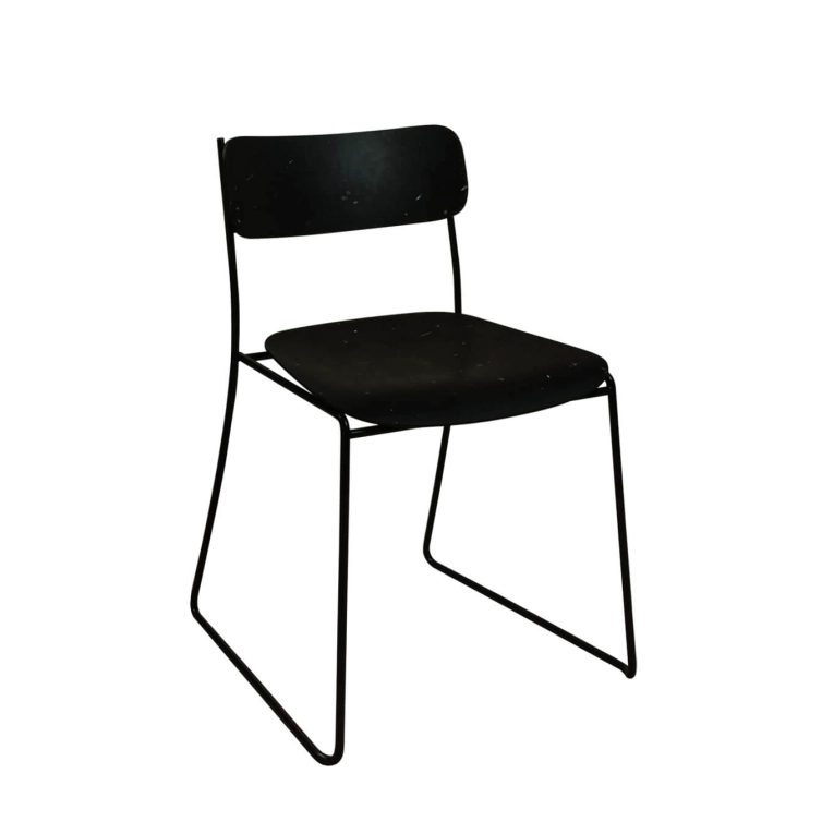 Chaise SEN 95.6 Plastique Noir/ noir NOMA