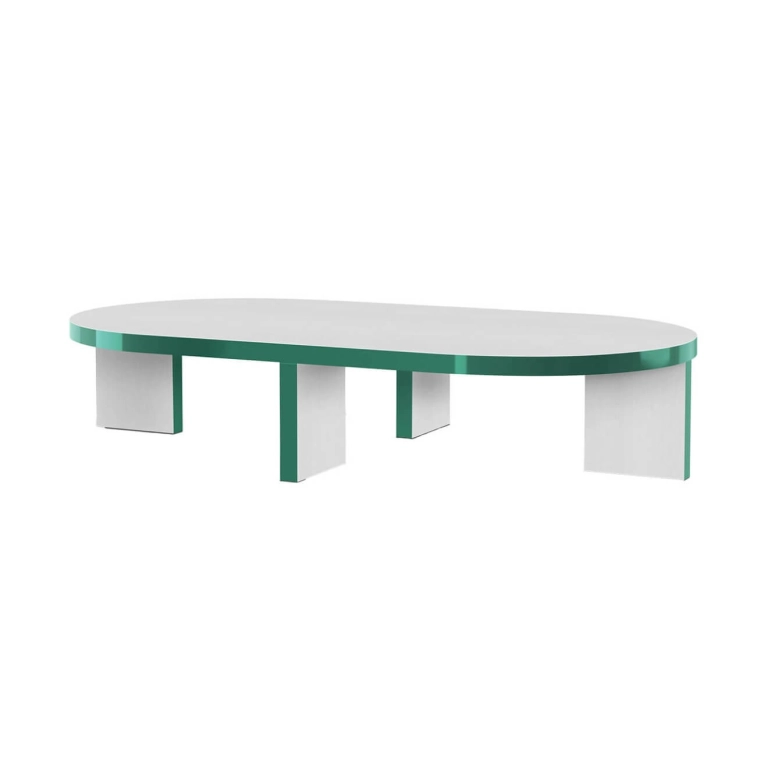 Table basse SLICE ME 140x75 Vert ZANOTTA